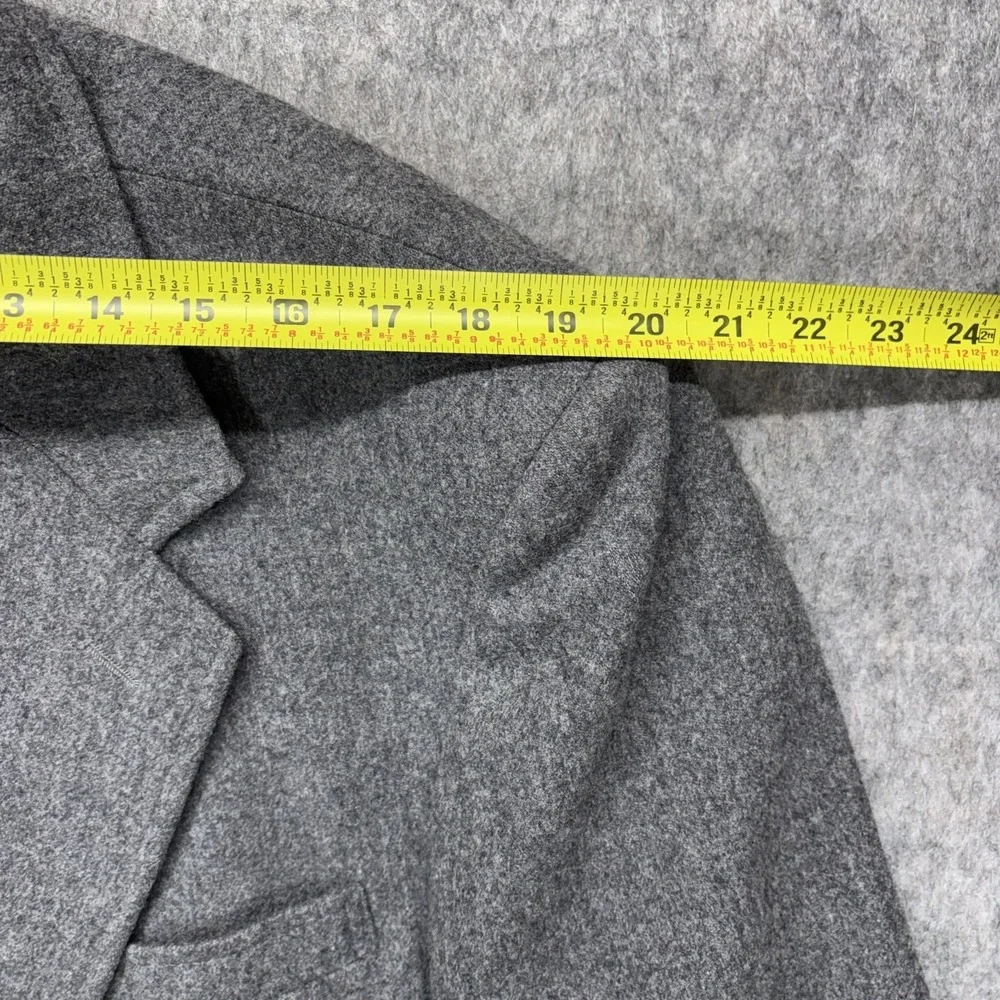 Vintage Pendleton Virgin Wool Blazer Men's 44 Long‎ Gray Preppy Academic 90s USA